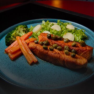 Salmão à Belle Meunière